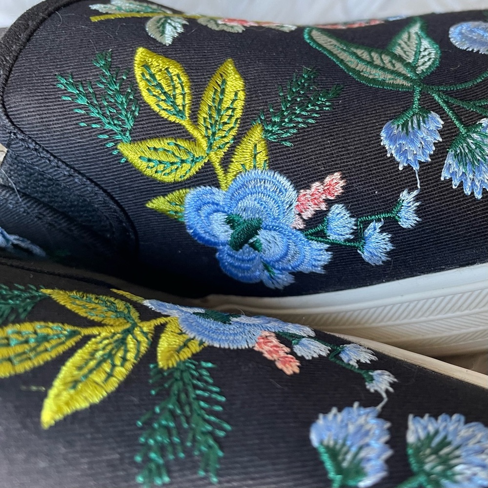 Keds Black Floral Embroidered Sneakers - Picture 12 of 16